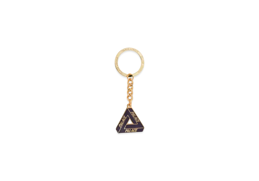 PALACE Tri-Ferg Keyring "Purple Gold"