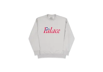 PALACE P Spur Crew "Grey Marl"