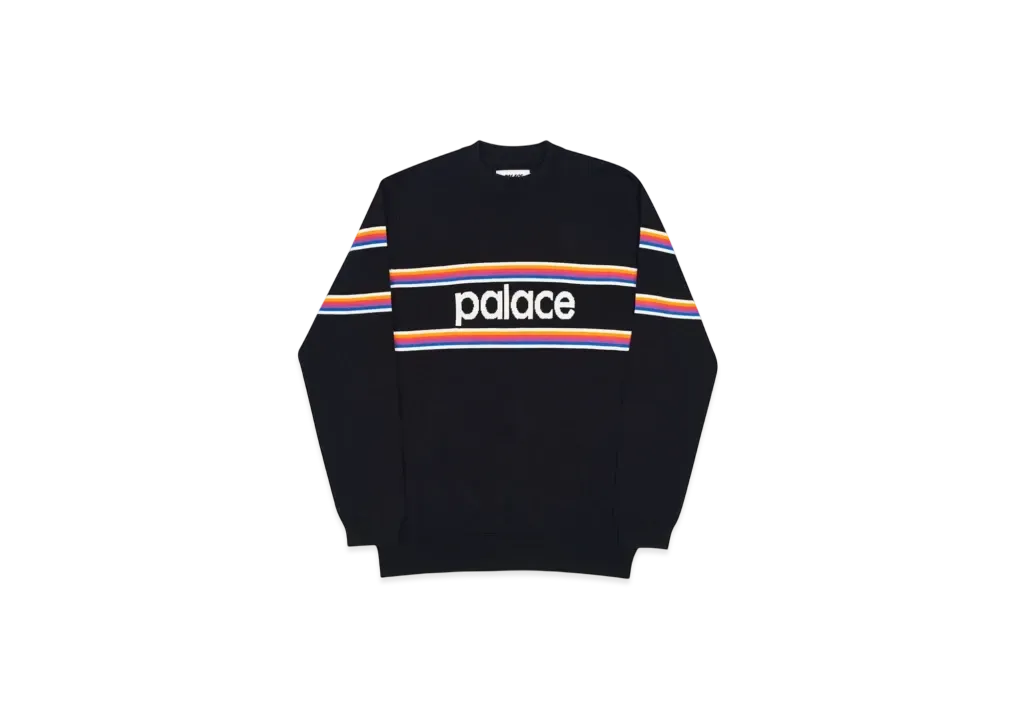 PALACE Multi Stripe Knit "Black"