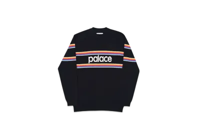 PALACE Multi Stripe Knit "Black"