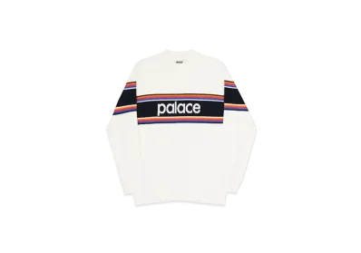 PALACE Multi Stripe Knit "White"