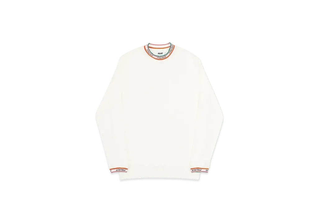 PALACE Multilingual Longsleeve Top "White"