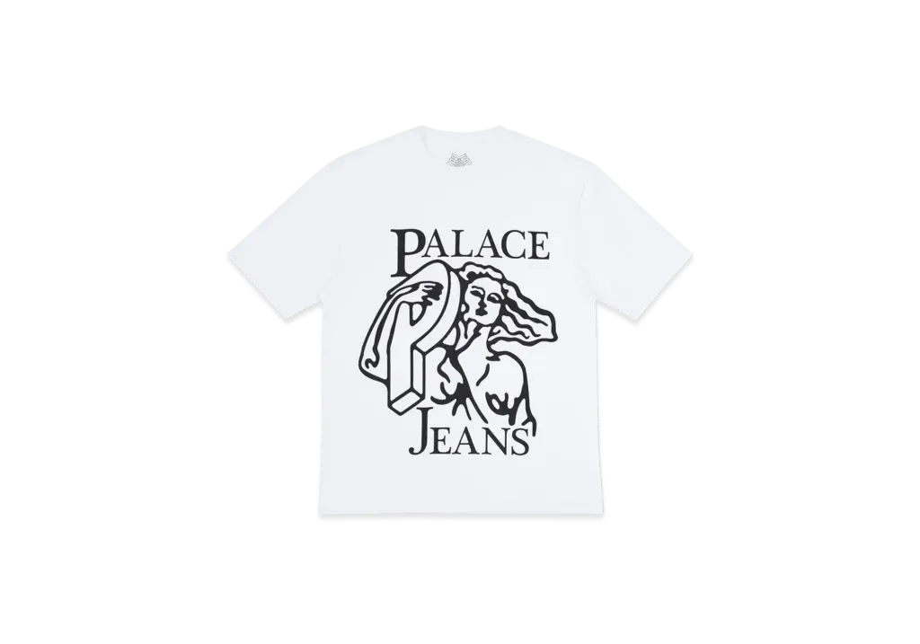 PALACE P Jeans T-Shirt "White"