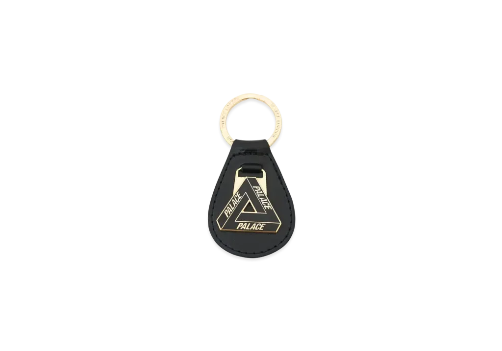PALACE Tri Ferg Leather Keyring "Black"