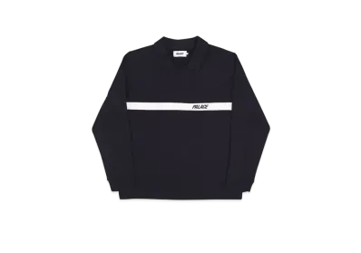 PALACE Jersey Drill Top "Black White"