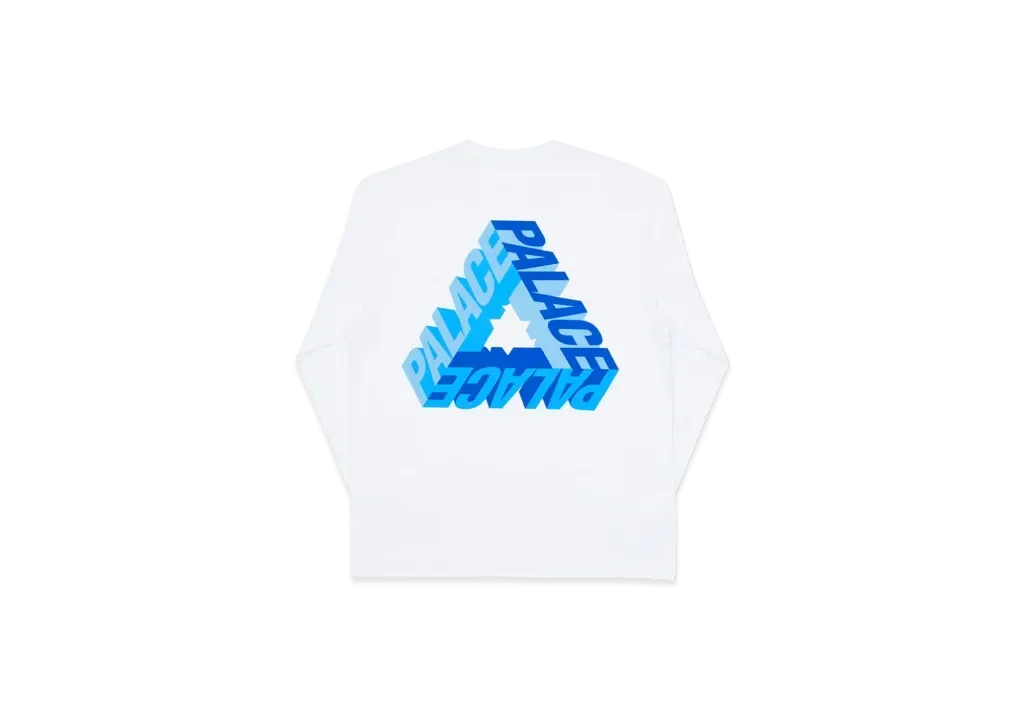 PALACE P-3D Longsleeve "White"