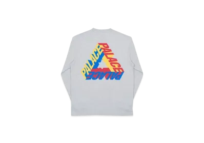 PALACE P-3D Longsleeve "Grey Marl"
