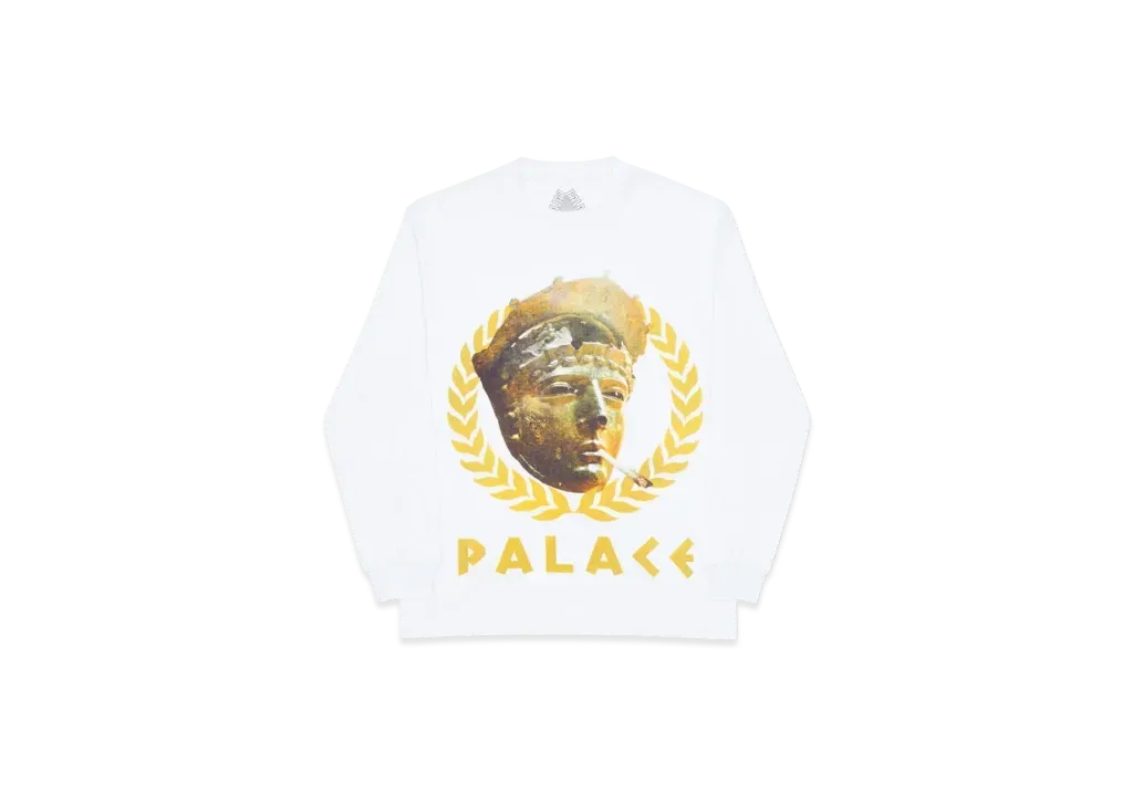 PALACE Peaser Longsleeve "White"