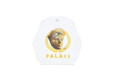 PALACE Peaser Longsleeve "White"