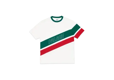 PALACE R Stripe T-Shirt "White"