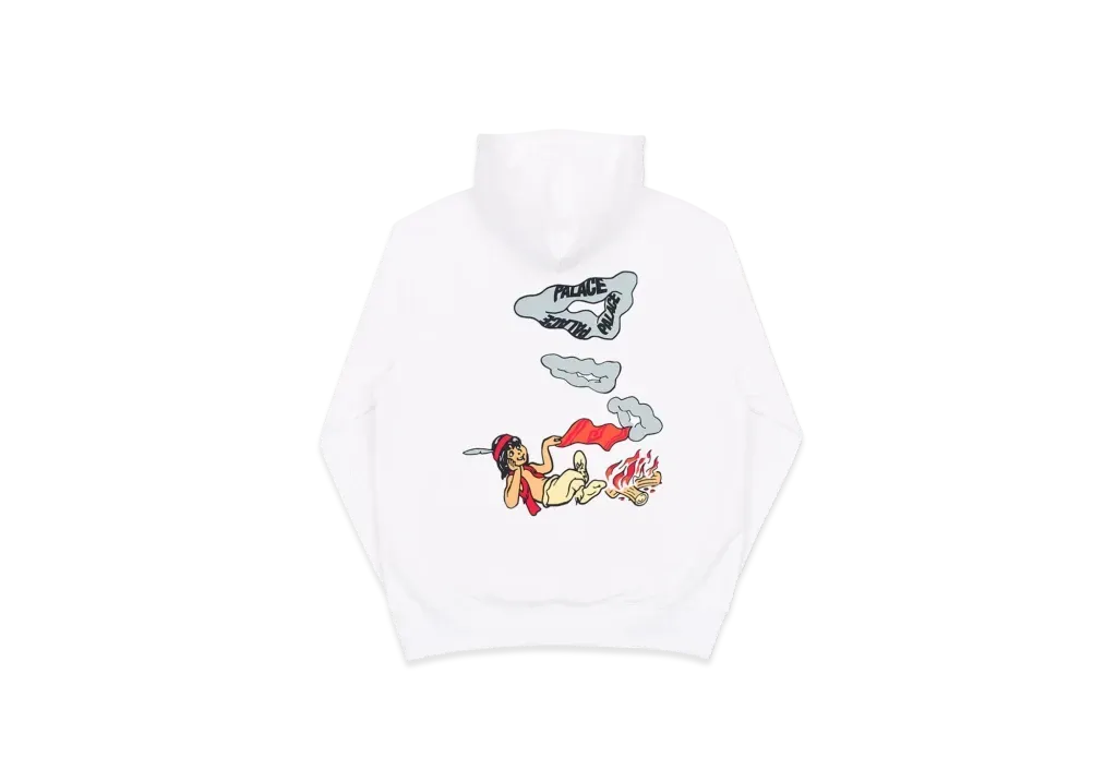 PALACE Smoke Sig Hood "White"