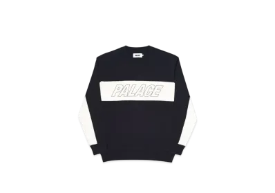 PALACE Tri Panel Crew "Black"