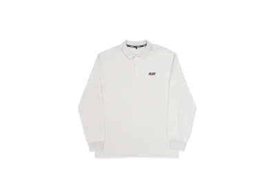 PALACE Basically a Longsleeve Polo "Grey Marl"