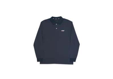 PALACE Basically a Longsleeve Polo "Navy"
