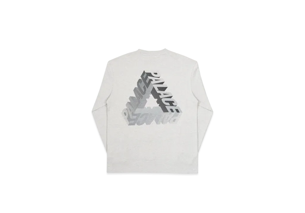 PALACE P-3D Longsleeve "Grey Marl"