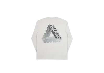PALACE P-3D Longsleeve "Grey Marl"