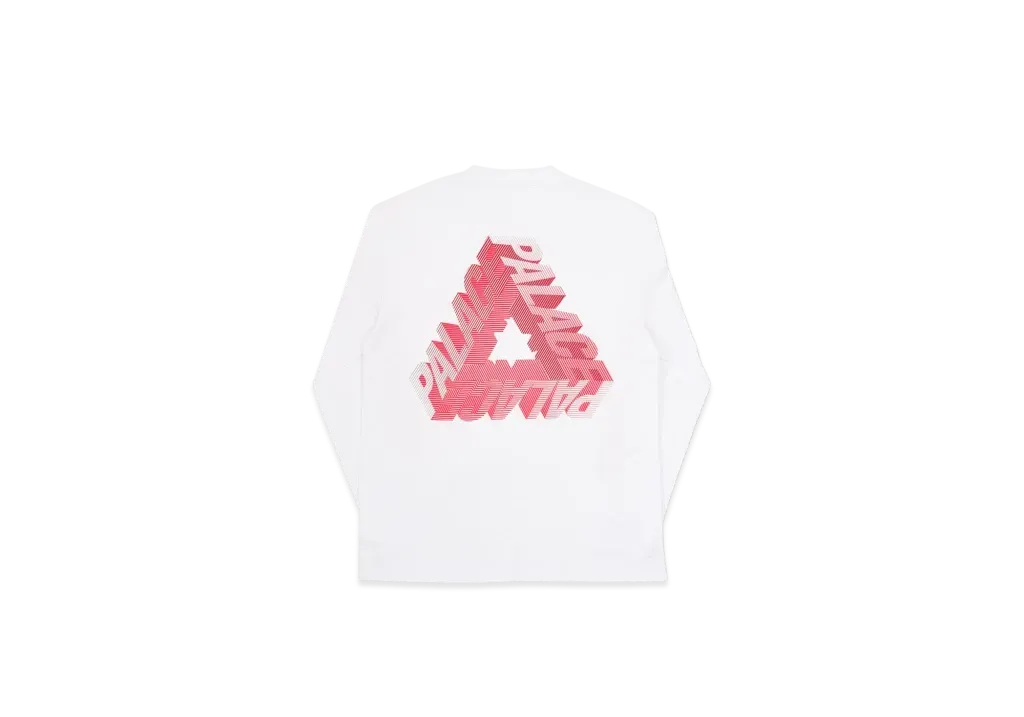 PALACE P-3D Longsleeve "White"
