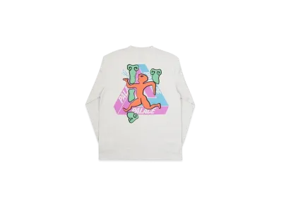 PALACE Dancing Man Longsleeve "Grey Marl"