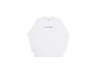 PALACE Fader Font Longsleeve "White"
