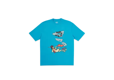 PALACE Smoke Sig T-Shirt "Teal Blue"