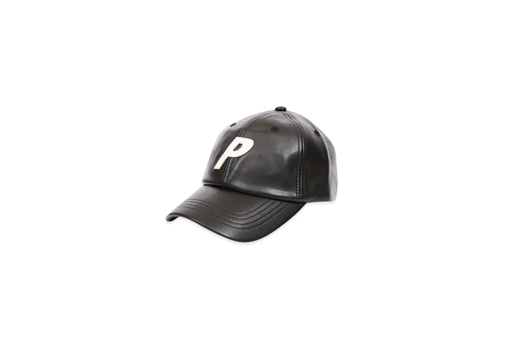 PALACE P 6-Panel Leather "Black"