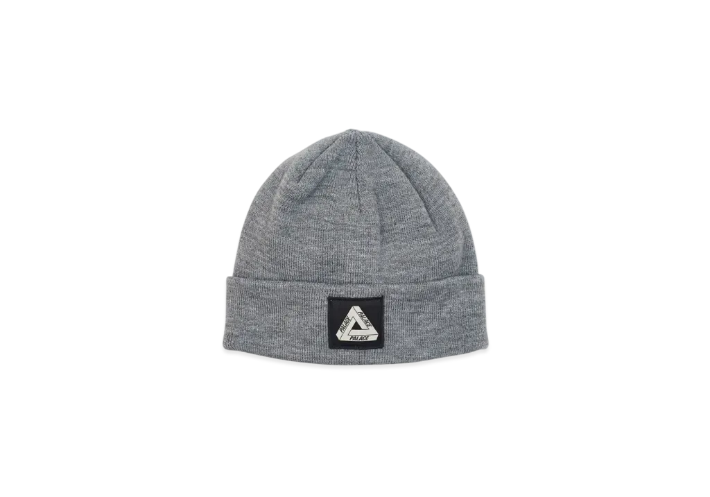PALACE Tri Ferg Patch Beanie "Grey Marl"