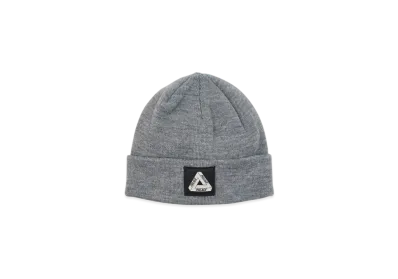 PALACE Tri Ferg Patch Beanie "Grey Marl"