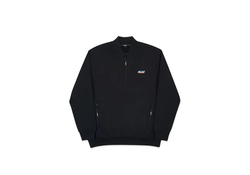 PALACE Half Zip Bomber "Black"