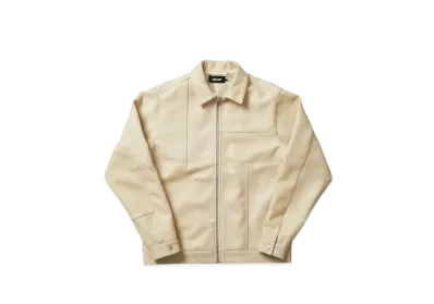 PALACE Leather Panel Jacket "Cream"