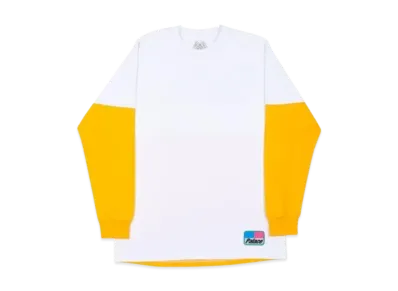 PALACE Splitter Longsleeve "White Yellow"