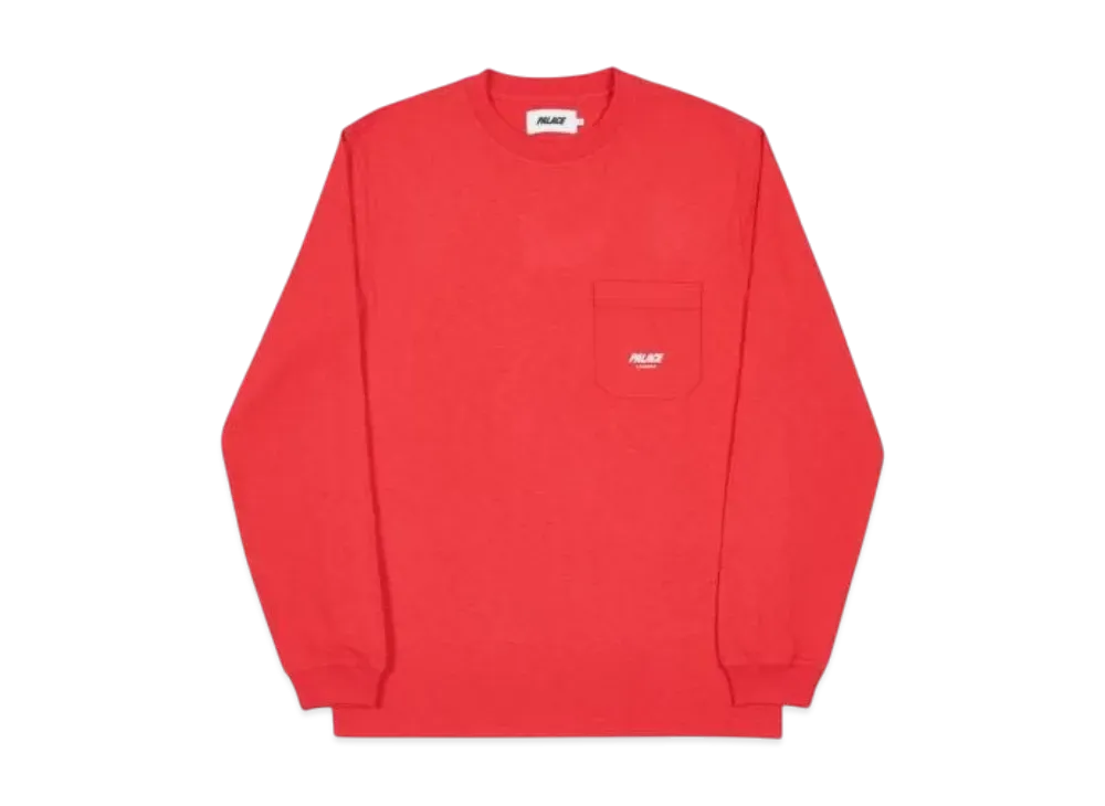 PALACE Slub Pocket Longsleeve "Red"