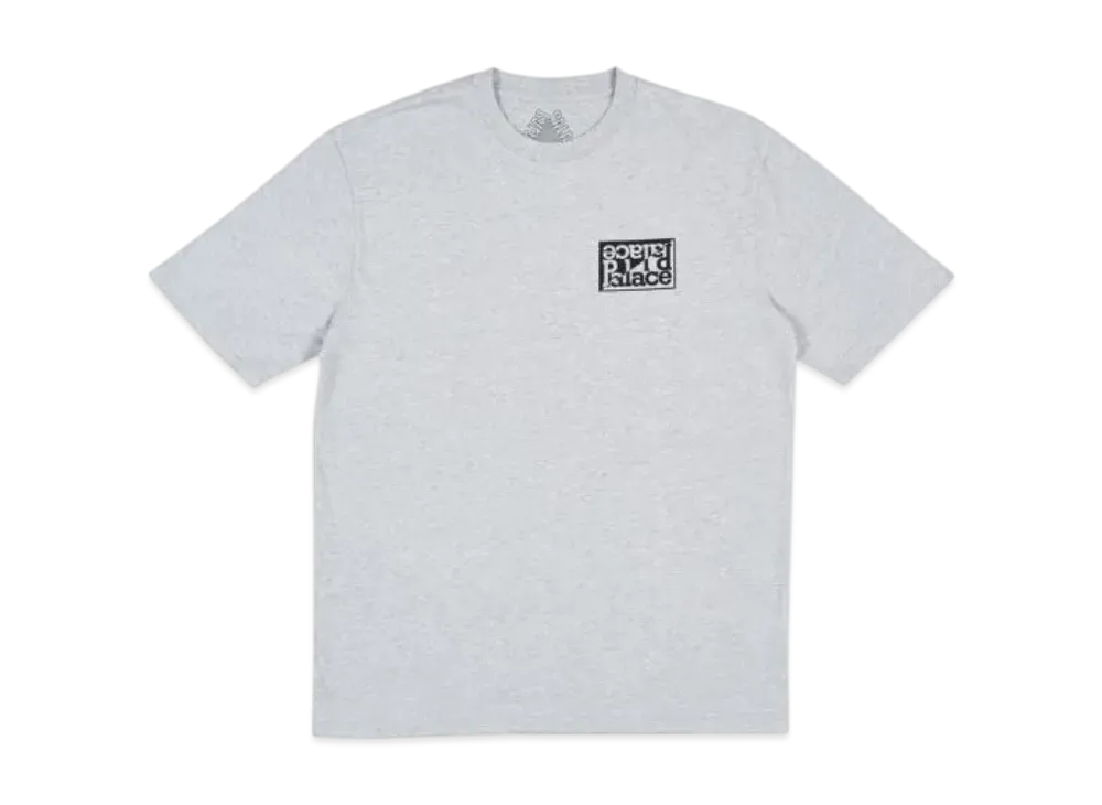PALACE Split T-Shirt "Grey Marl"