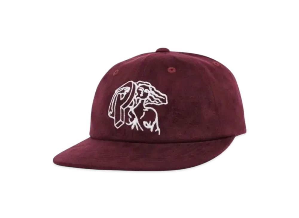 PALACE Suede PJS 6-Panel "Burgundy"