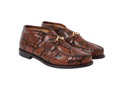 PALACE Loafer Mid Snake Print "Dark Brown"