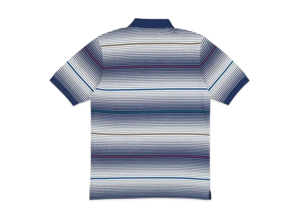 PALACE Ghost Stripe Polo "Navy"