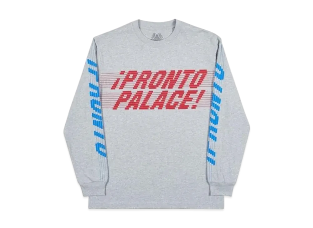PALACE Pronto Longsleeve "Grey Marl"