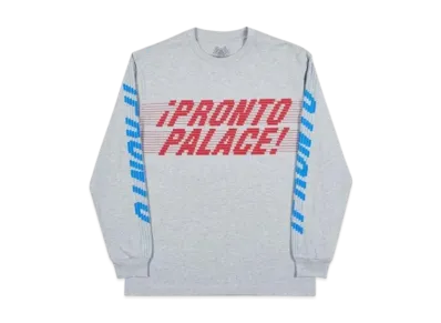 PALACE Pronto Longsleeve "Grey Marl"