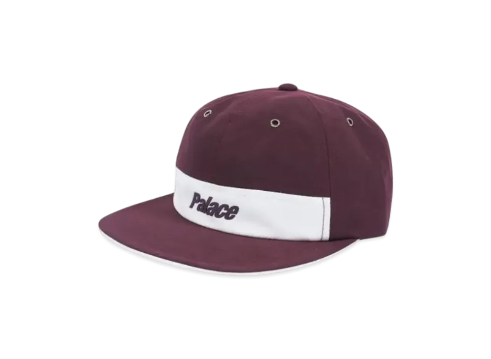 PALACE Strip 6-Panel "Burgundy White"
