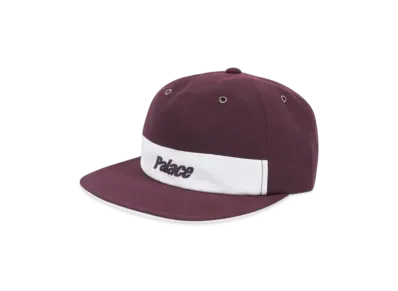 PALACE Strip 6-Panel "Burgundy White"
