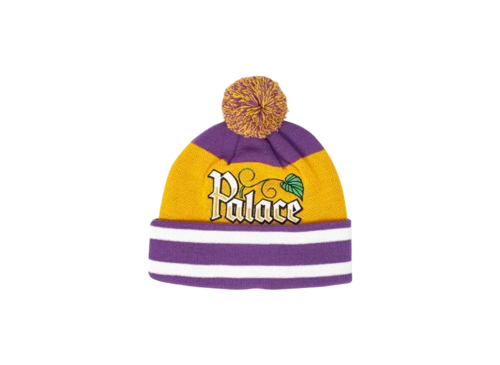PALACE Zero Zero Beanie "Purple Yellow"