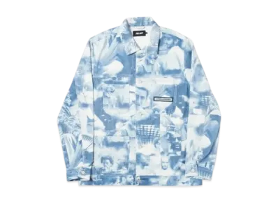 PALACE Team Jacket "White Navy"