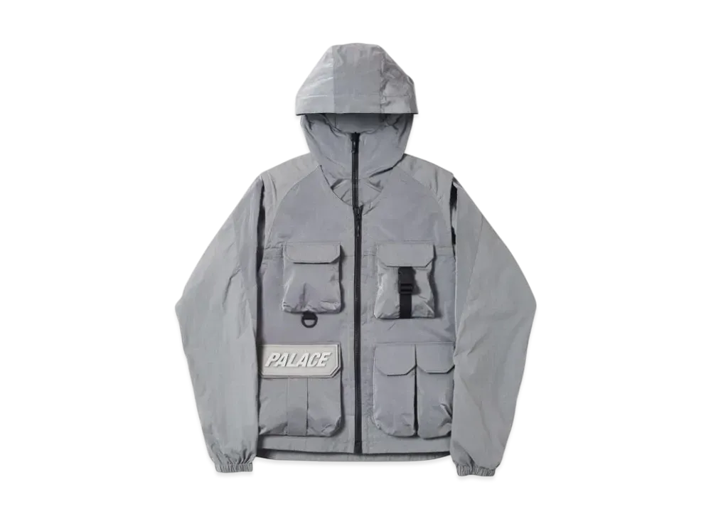 PALACE Utility Iridescent Jacket + Vest "Grey"