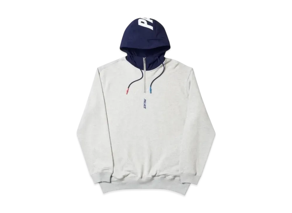 PALACE Twill 1/4 Hood "Grey Marl"