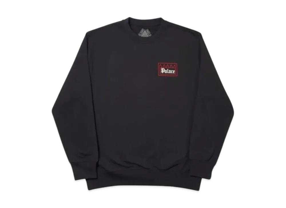 PALACE Gated Community Crew "Black"