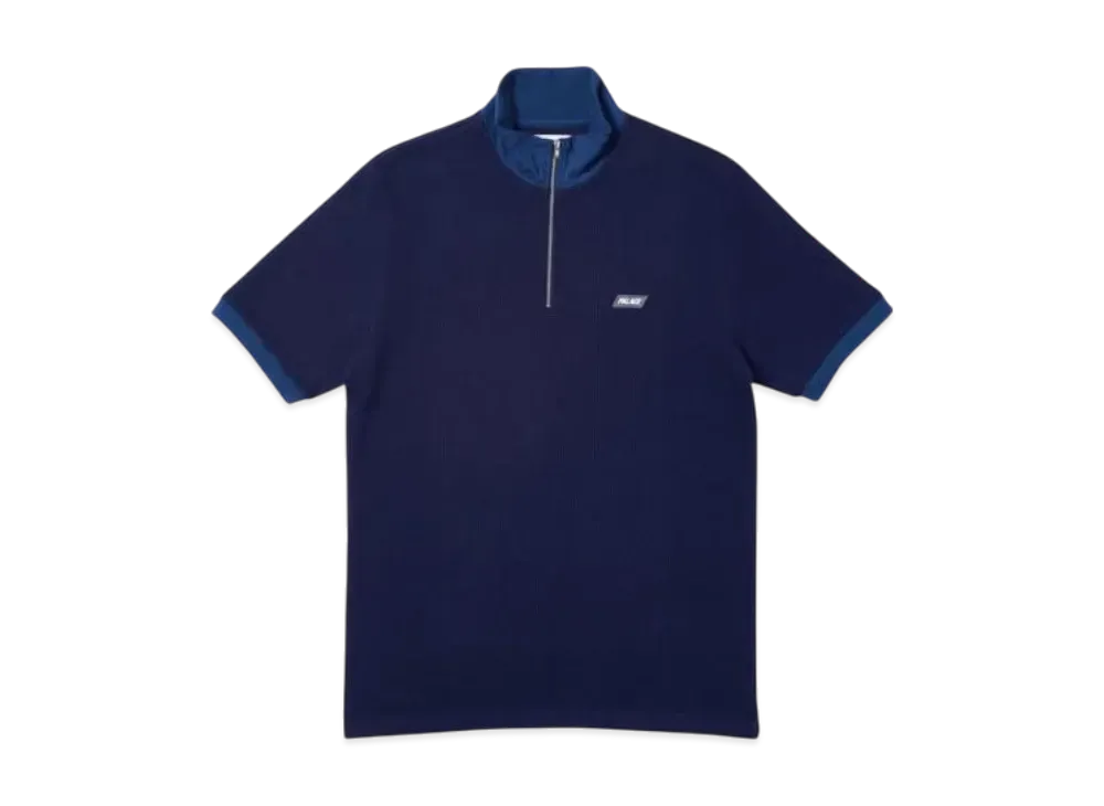 PALACE Zipped Polo "Navy"