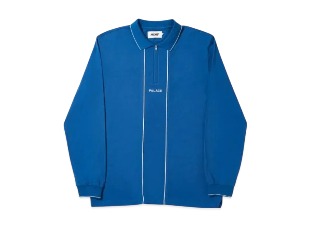 PALACE Liner Longsleeve Polo "Blue"