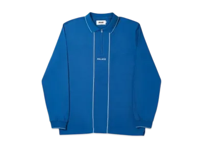 PALACE Liner Longsleeve Polo "Blue"