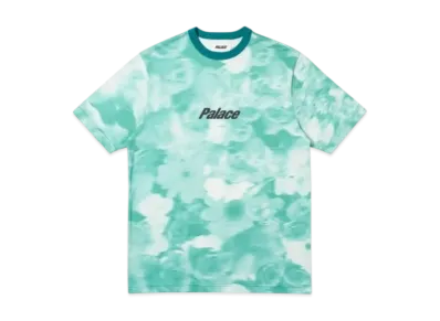 PALACE Blurry Flower Ringer T-Shirt "Green"