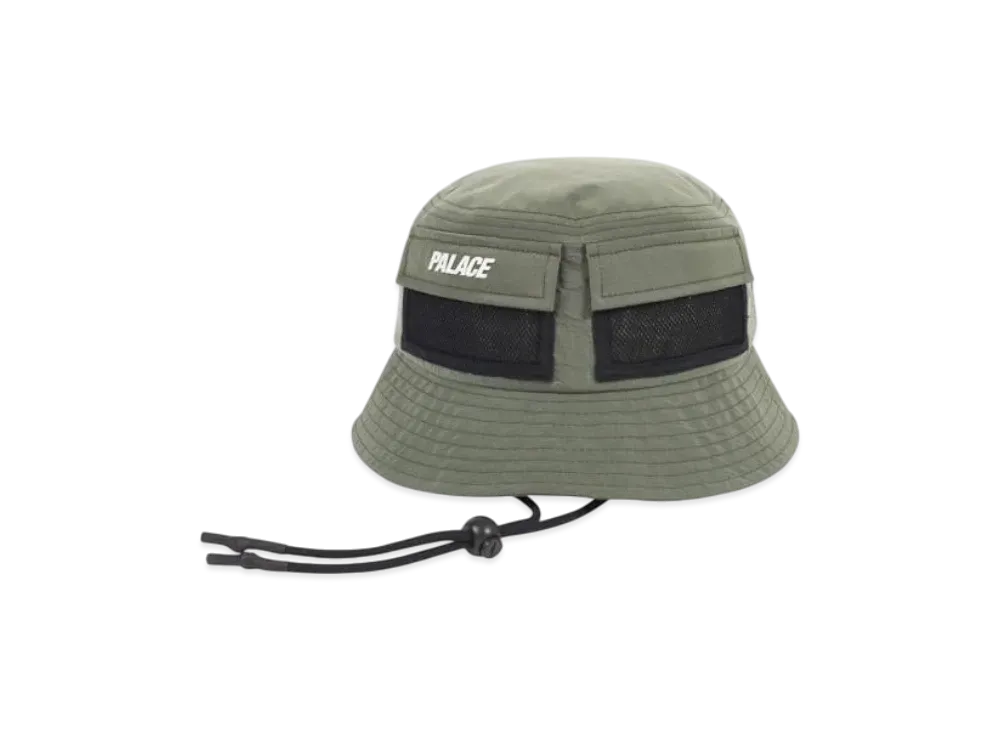 PALACE Utility Shell Bucket Hat "Olive"