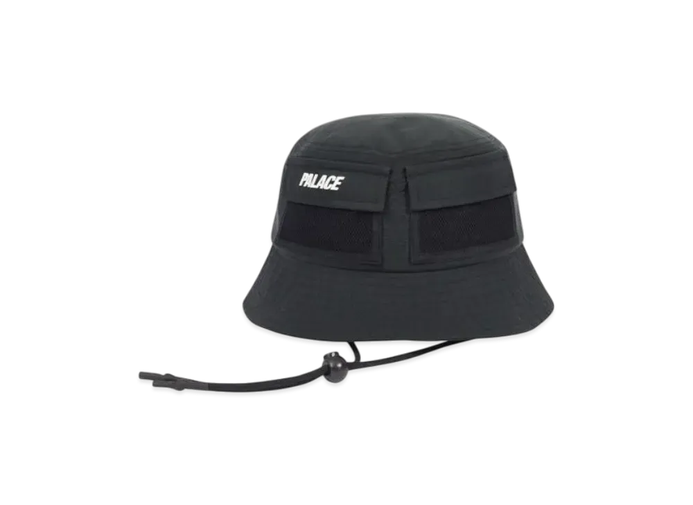 PALACE Utility Shell Bucket Hat "Black"